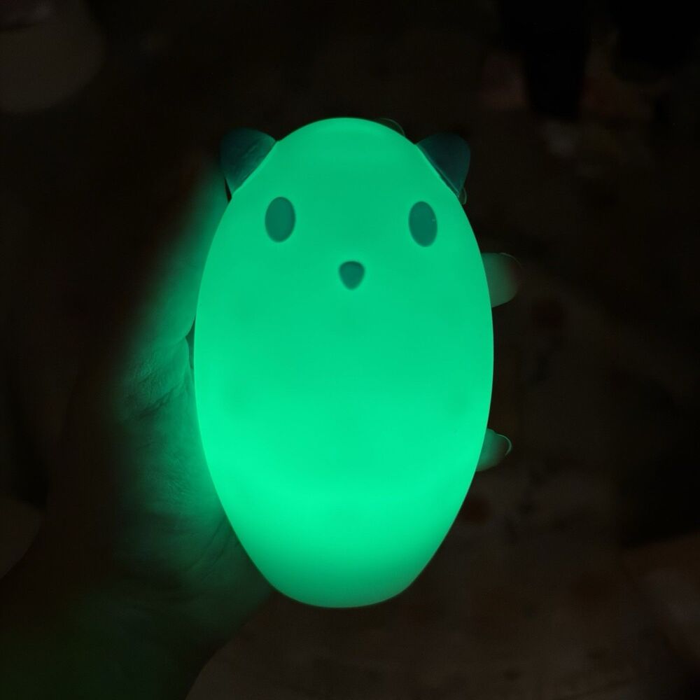 Ikea Spoka Cat Ghost Blue Ears Night Light Color Changing NO CHARGER WORKS